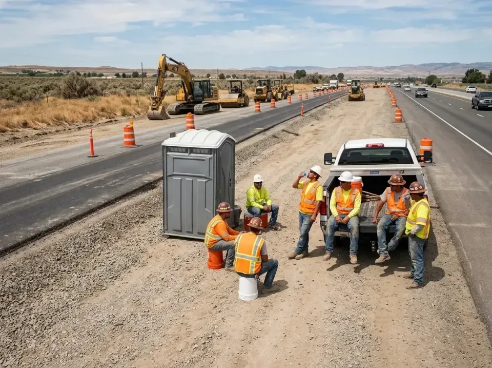 highway-road-construction-crew-007 — frequently asked questions, Porta Potty and Restroom Rentals in Welcome, SC